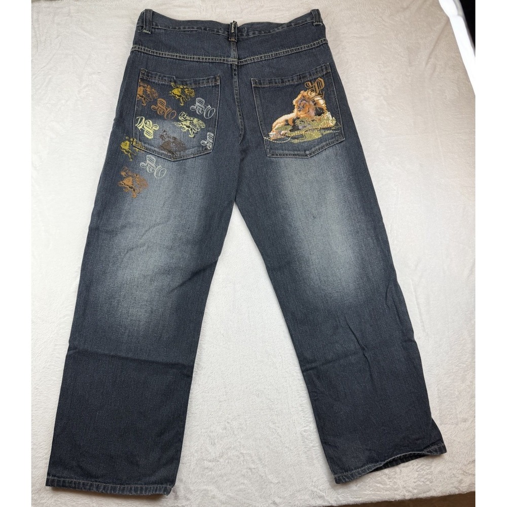 Vintage Y2K Paco Jeans Men's 36x32 Southpole Style Baggy Wide Leg Grunge 2000s